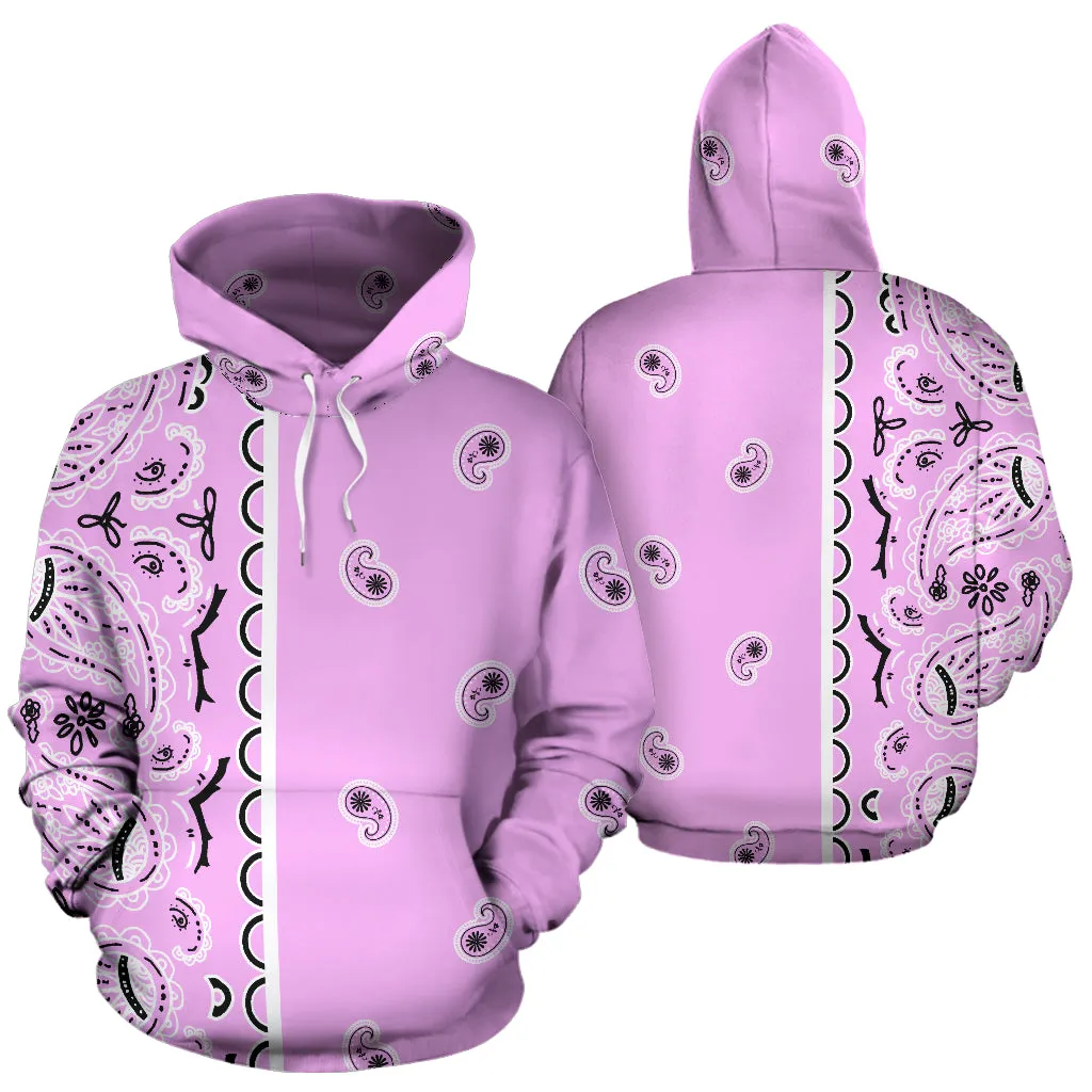 Pink Bandana Pullover Hoodie