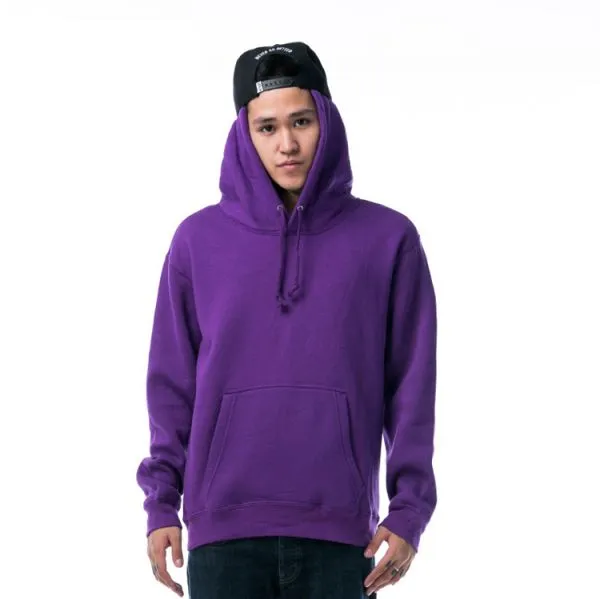 Plain Hoodie Sweatshirt Solid Color for Men or Women - Cotton