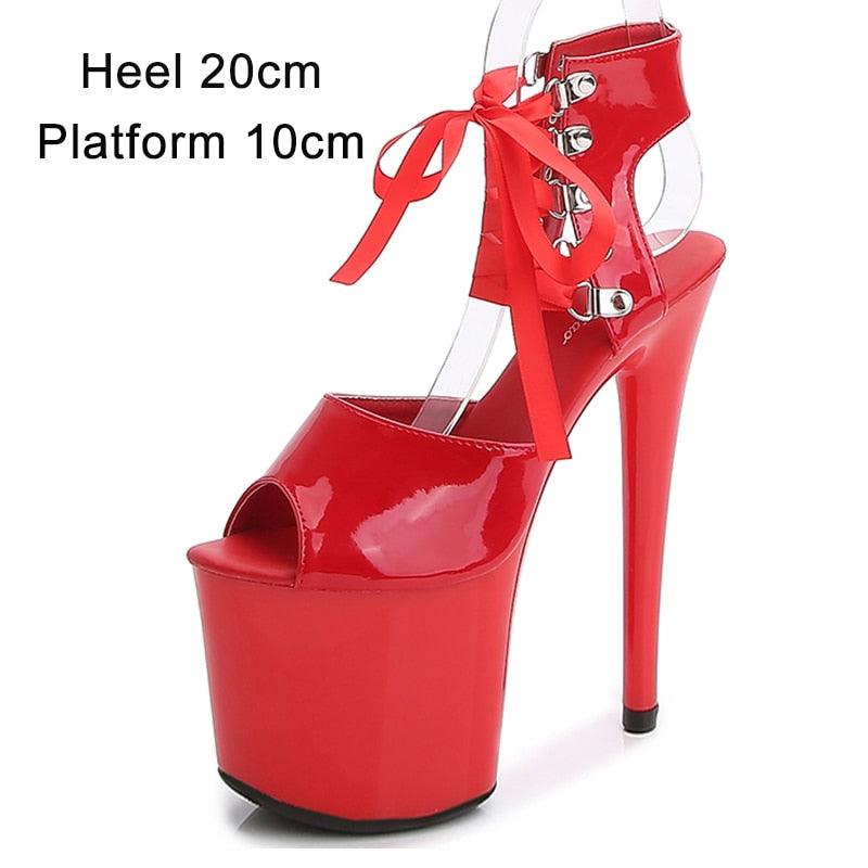 Pole Dance Sandals 15CM Clear High Heels