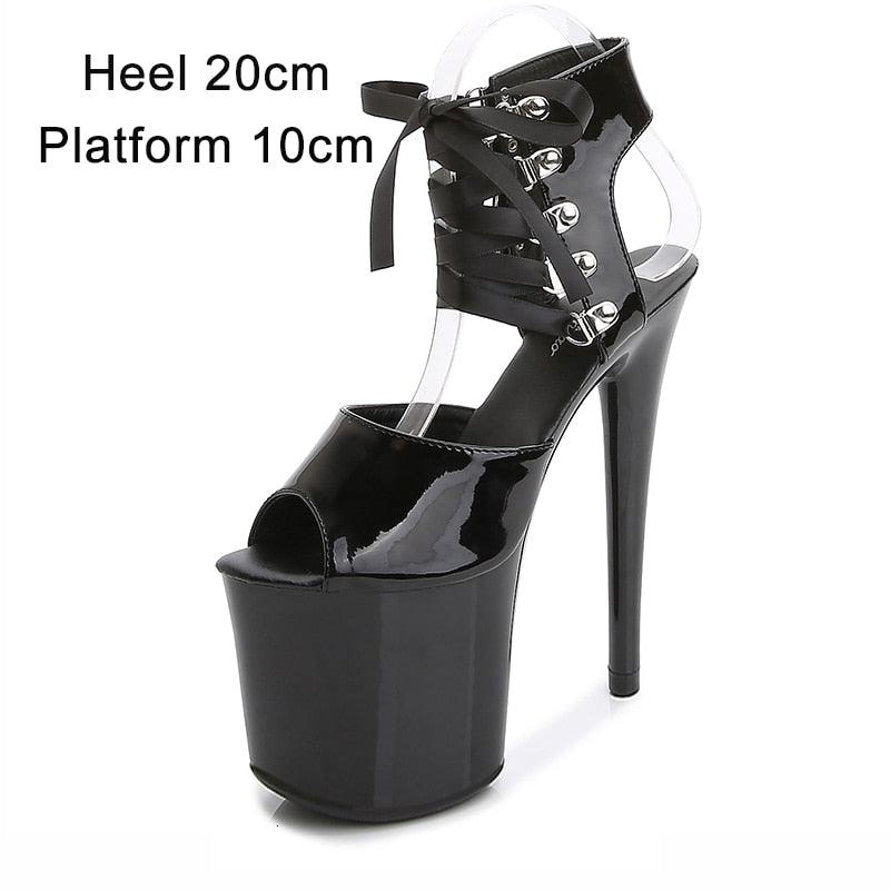 Pole Dance Sandals 15CM Clear High Heels