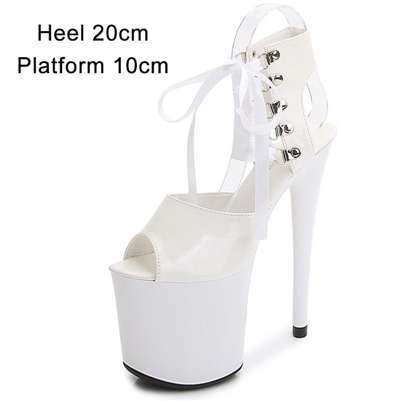 Pole Dance Sandals 15CM Clear High Heels