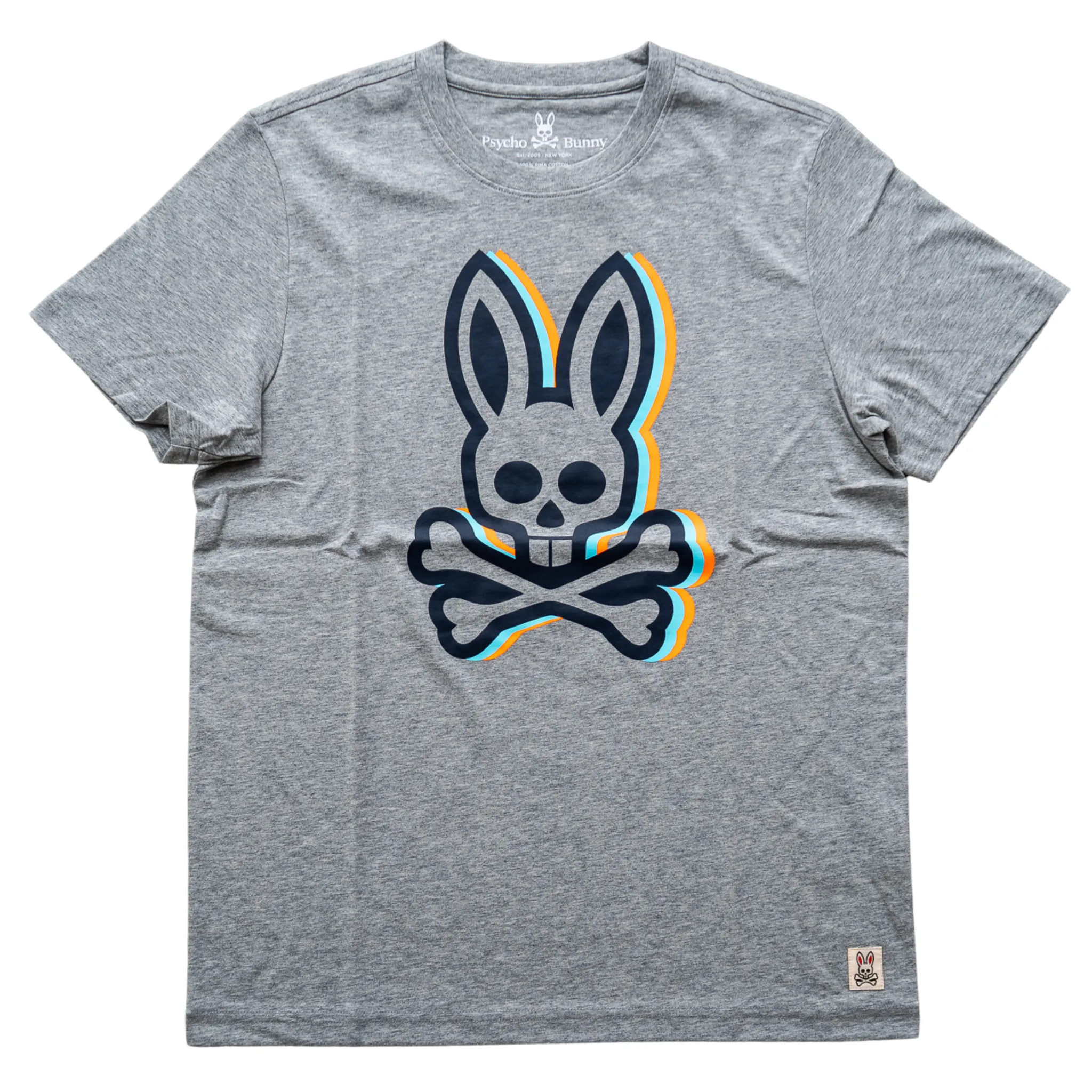 Psycho Bunny Challis Graphic Tee (Heather Grey)