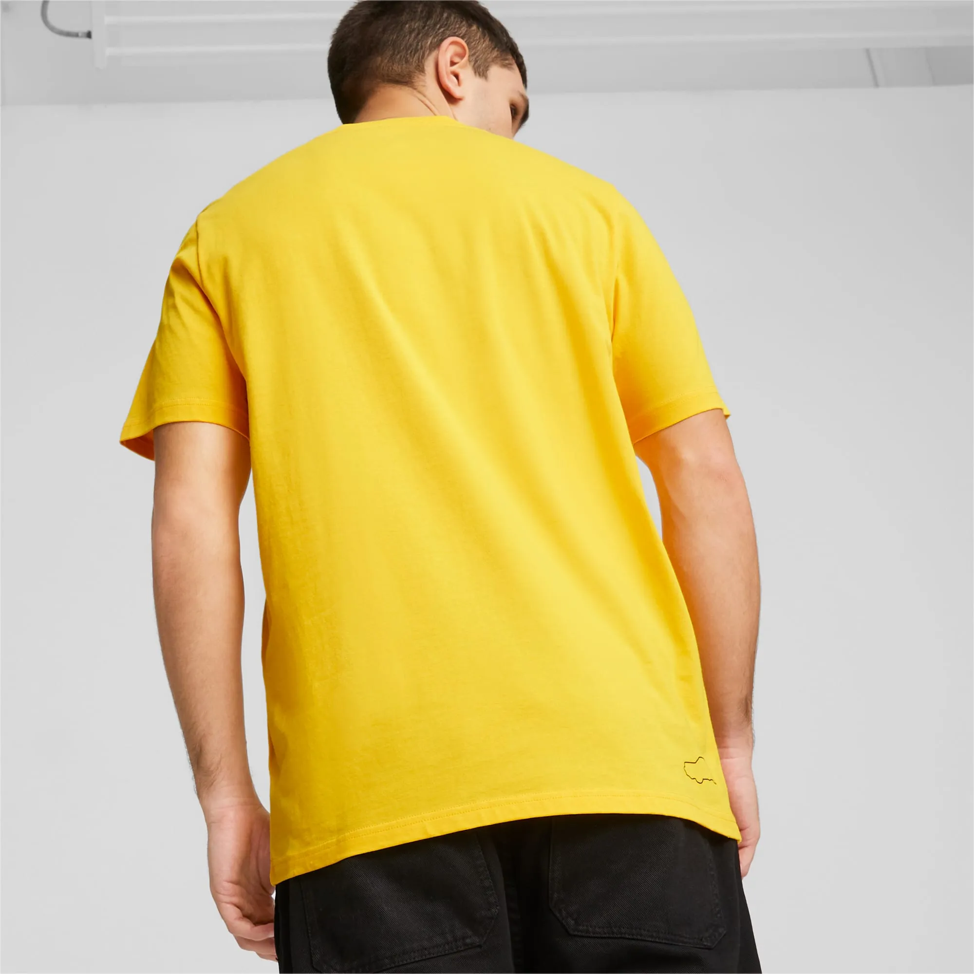 Puma 62102604 Mens Porsche Pl Graphic Tee Yellow