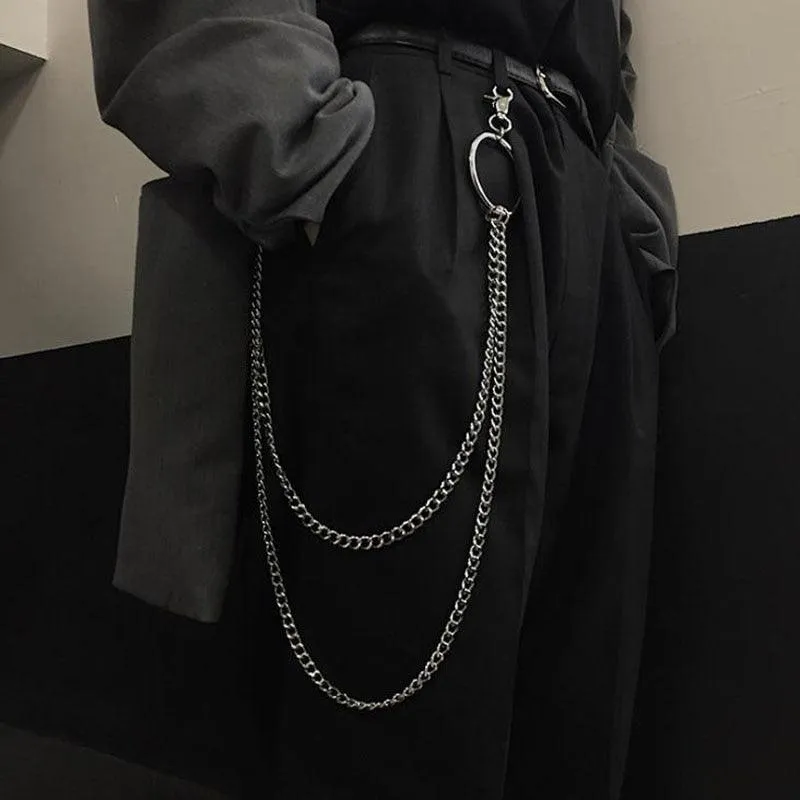 Punk Rock Metal Pants Waist Chain