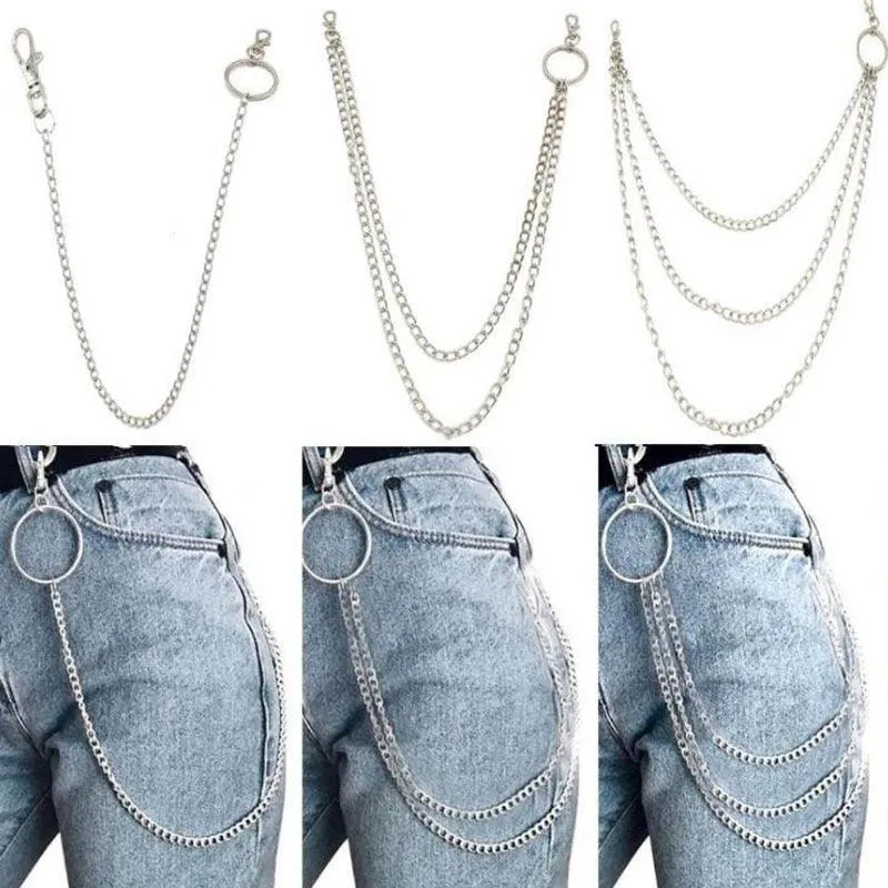 Punk Rock Metal Pants Waist Chain