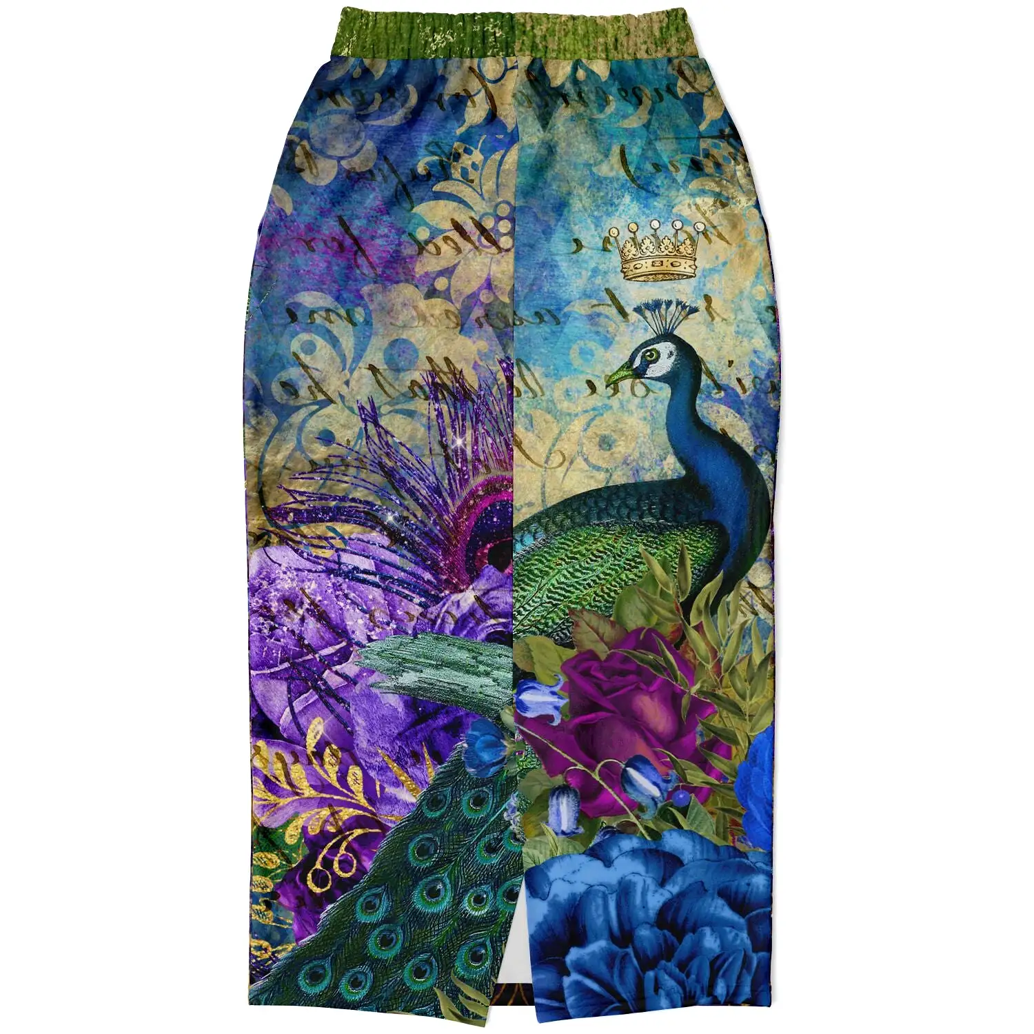 Purple Fusion Eco-Poly Long Pocket Skirt