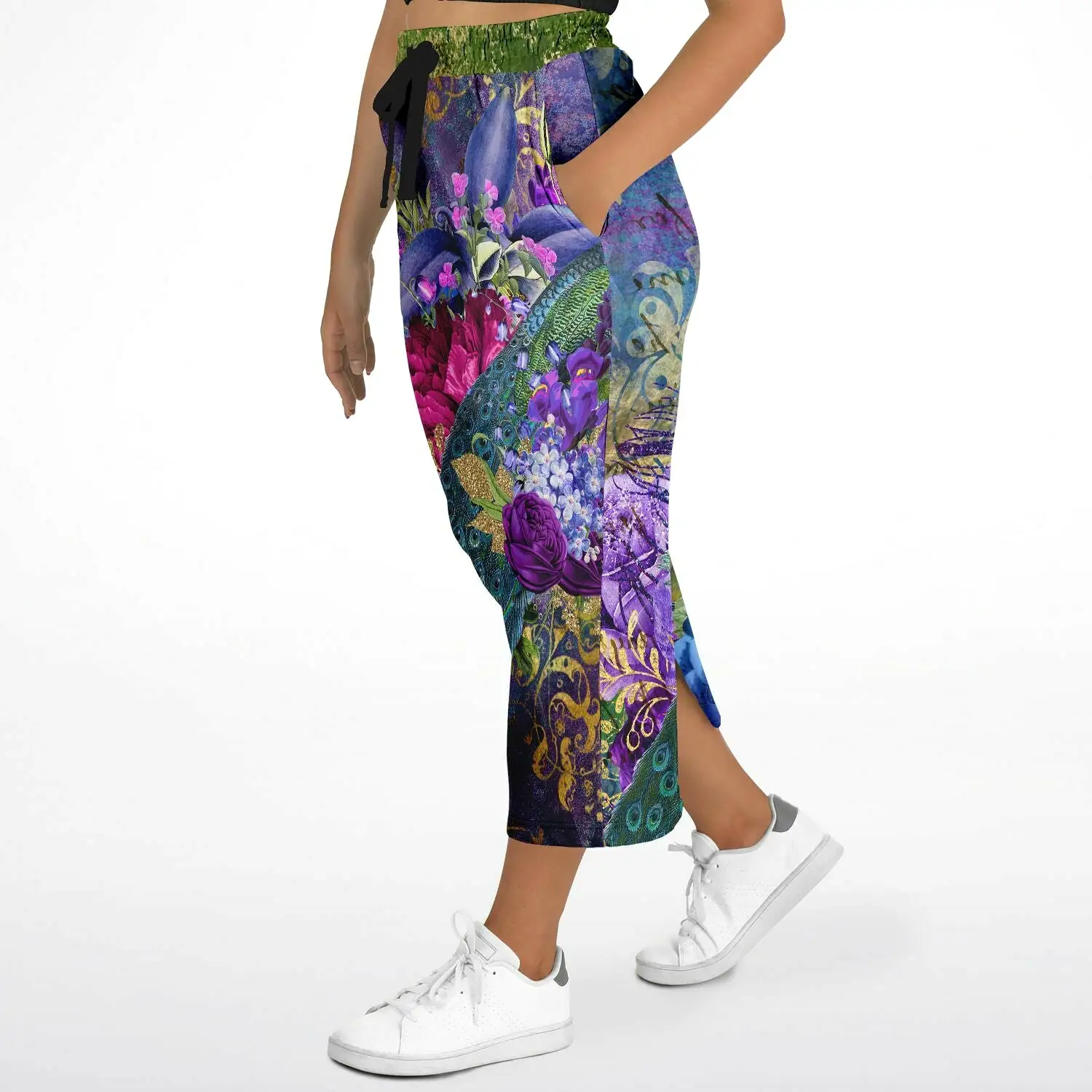 Purple Fusion Eco-Poly Long Pocket Skirt