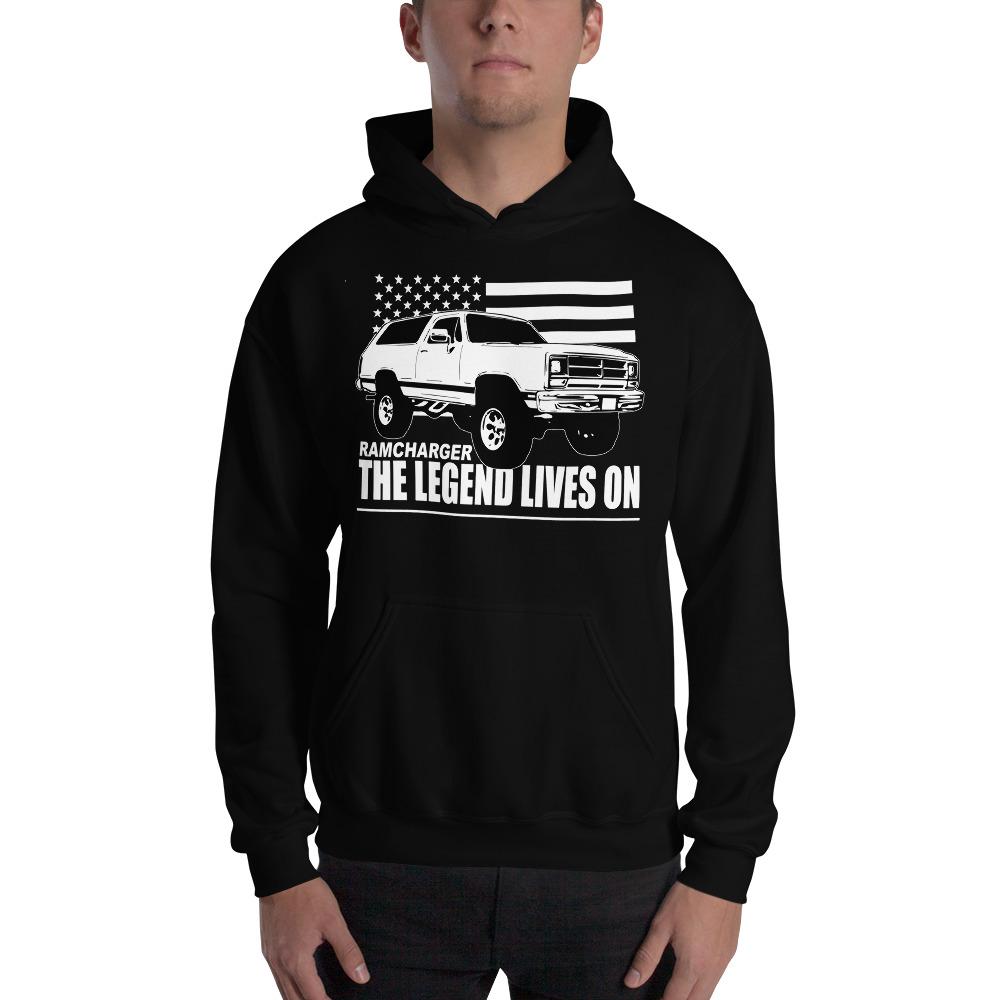 Ramcharger Hoodie Sweatshirt Based on 80s and 90's SUV