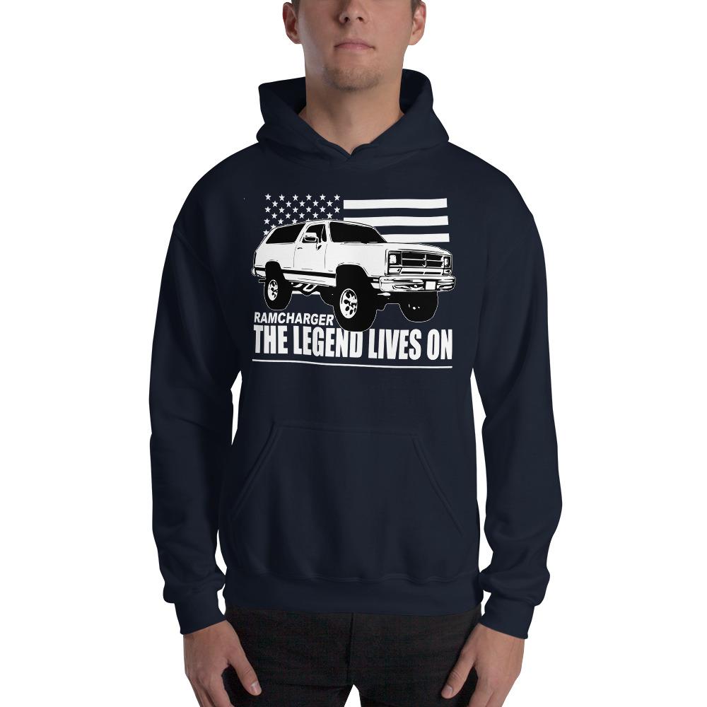 Ramcharger Hoodie Sweatshirt Based on 80s and 90's SUV