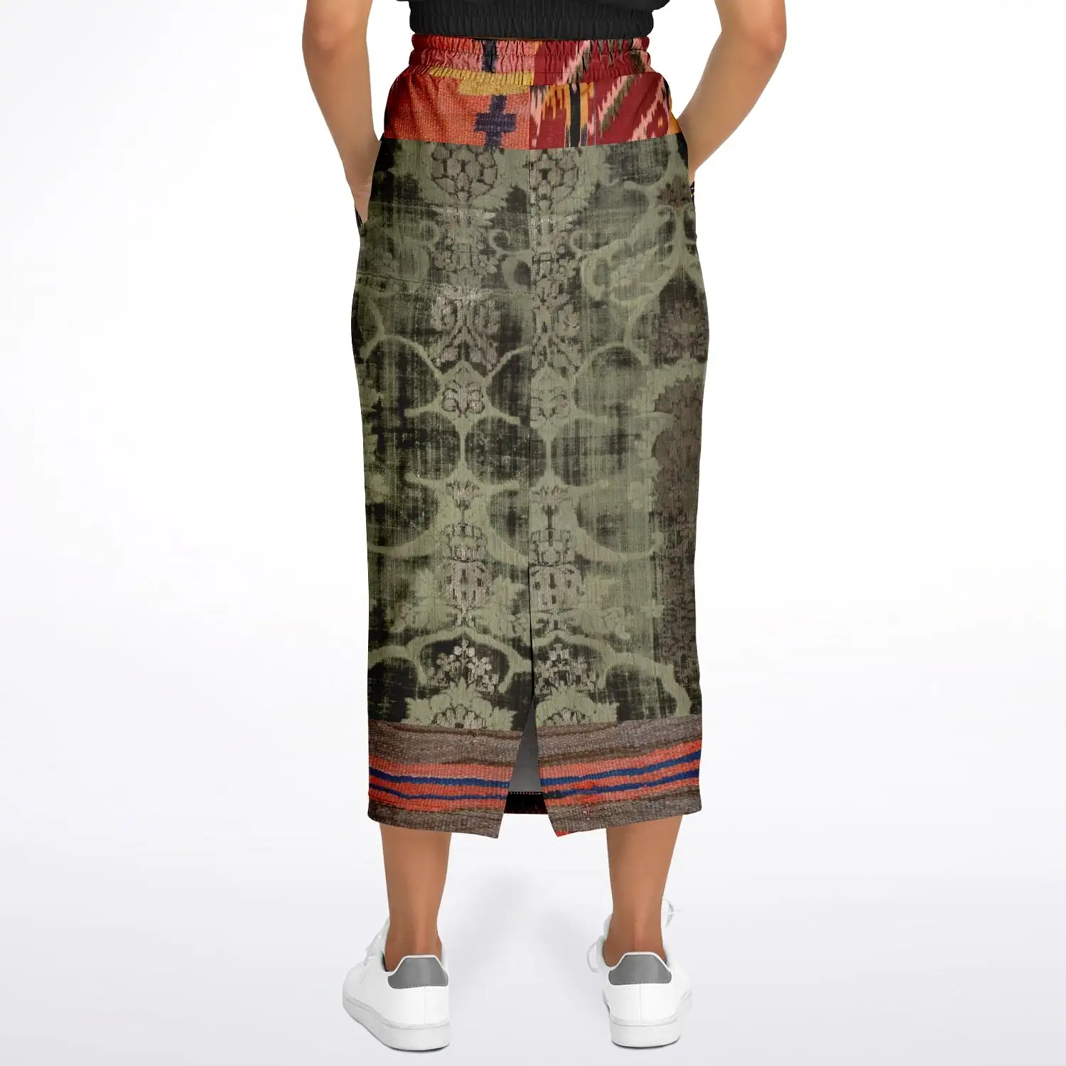 Remembering Woodstock Eco-Poly Long Pocket Skirt