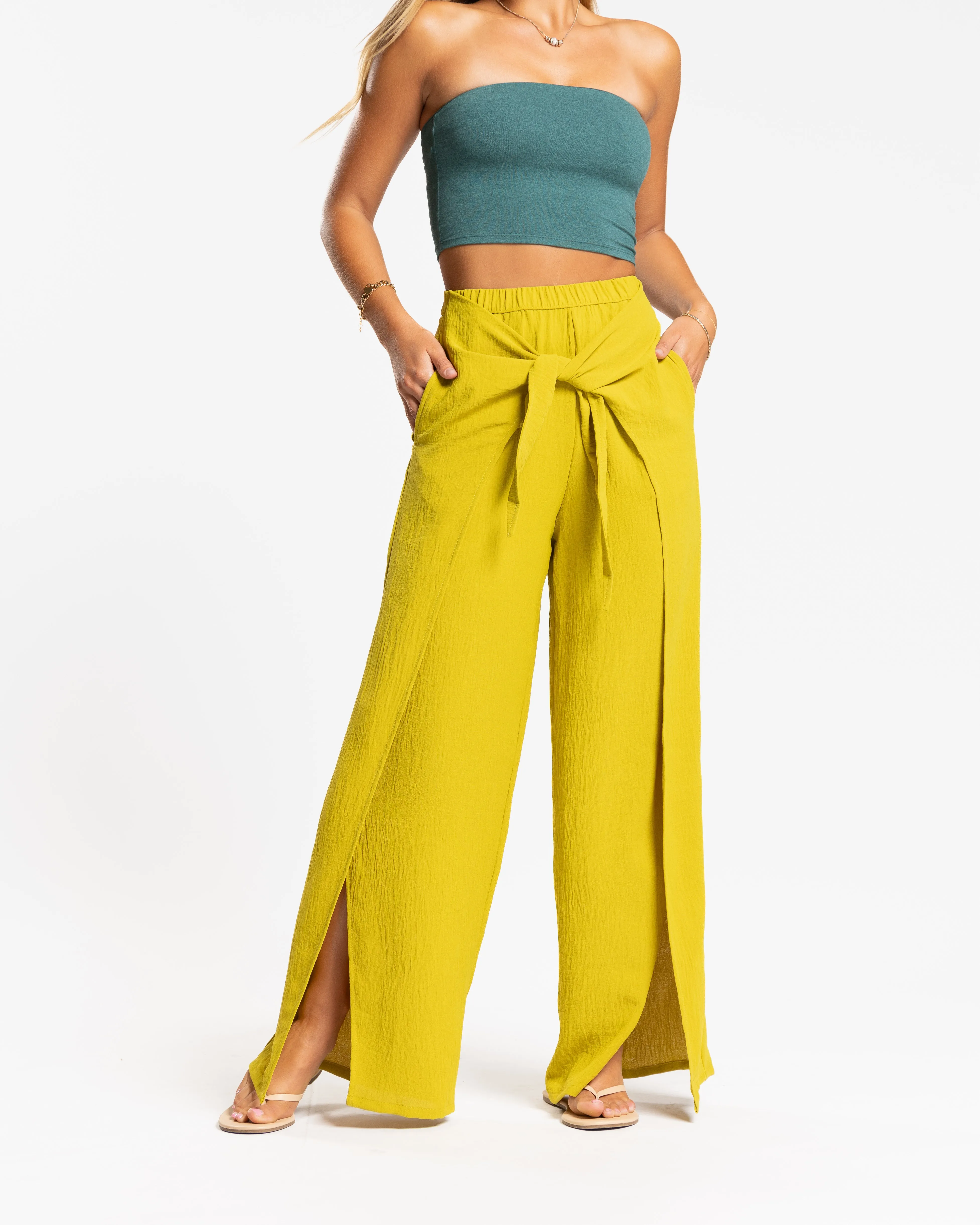 Resort Tie Front Pant