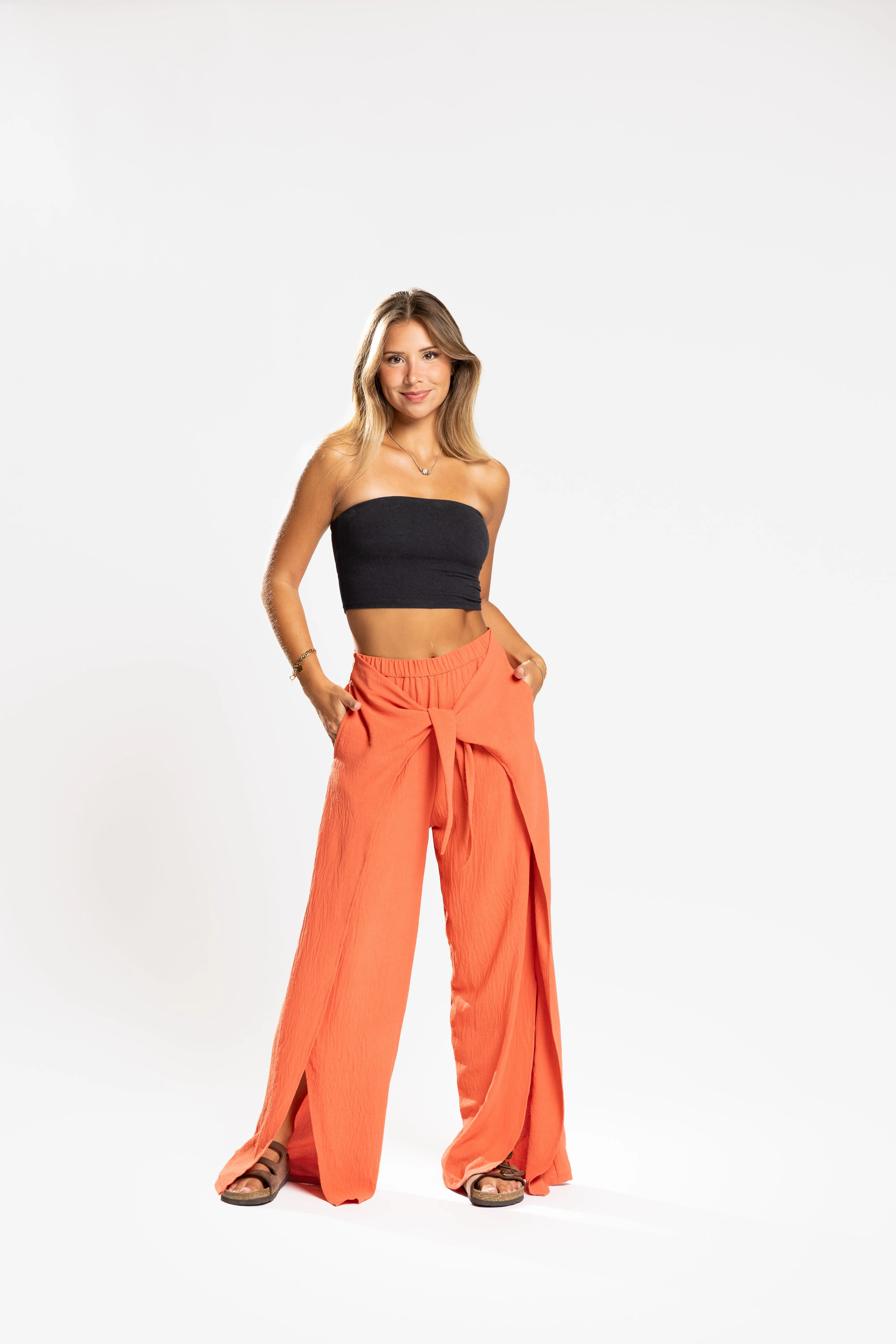 Resort Tie Front Pant