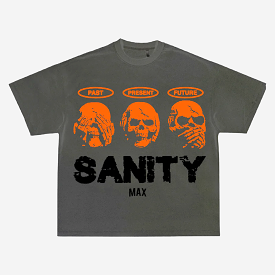 Sanity Time Tee Gray