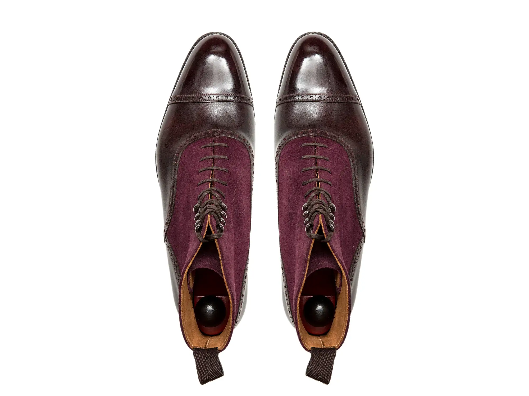 Seaview - MTO - Plum Museum Calf / Regal Purple Suede - NGT Last - Single Leather Sole