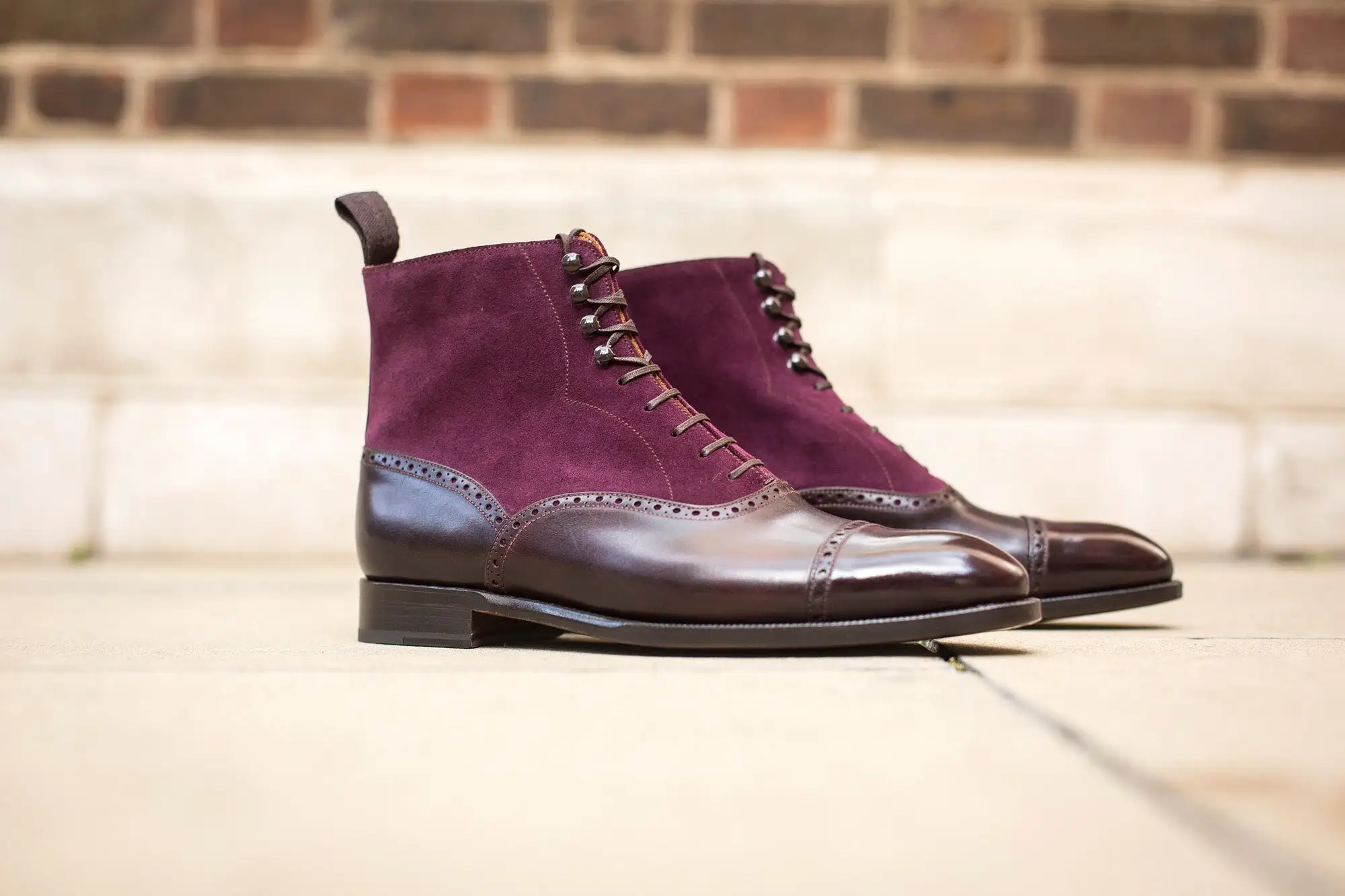 Seaview - MTO - Plum Museum Calf / Regal Purple Suede - NGT Last - Single Leather Sole