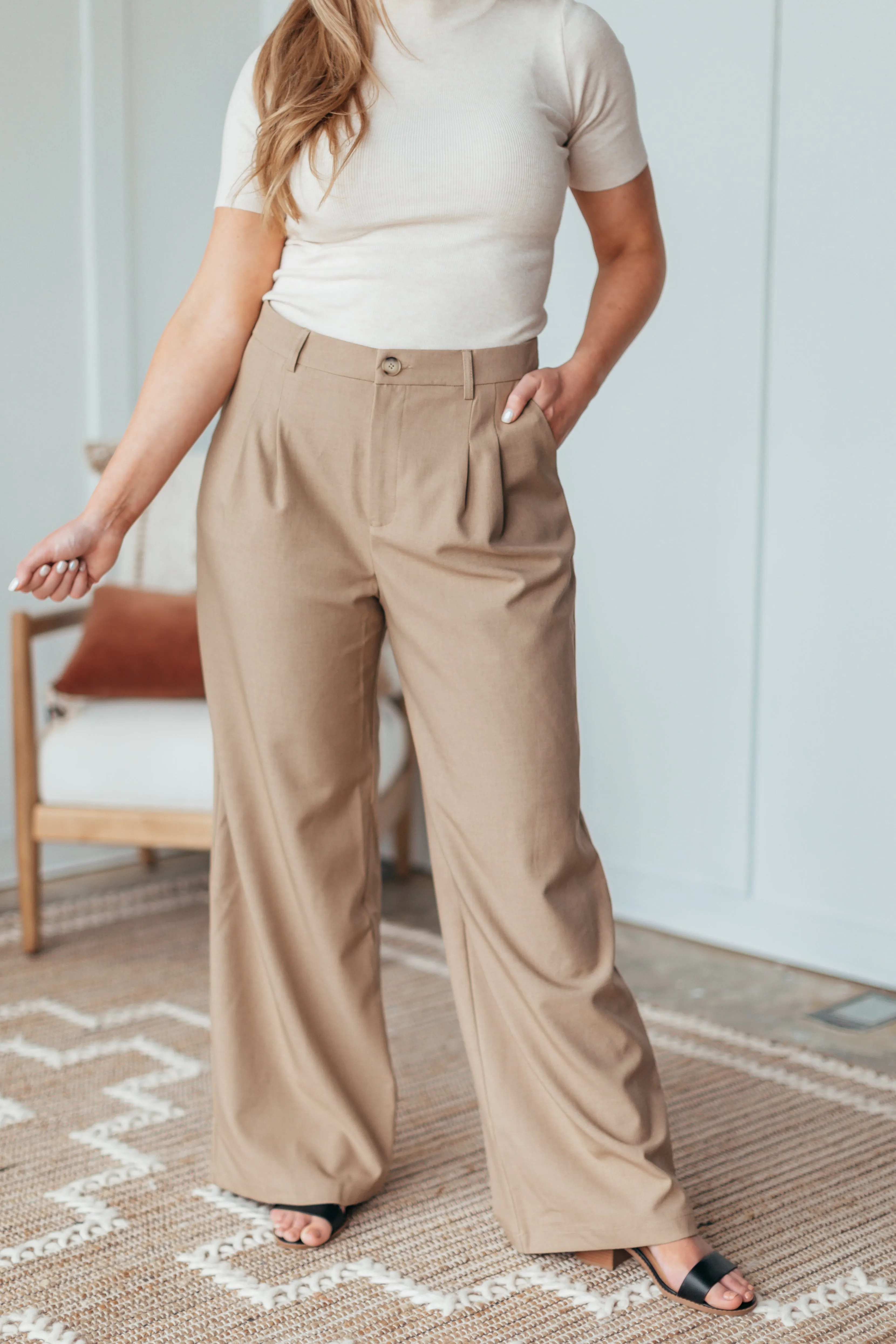 Simple Straight Leg Pants - 3 Colors