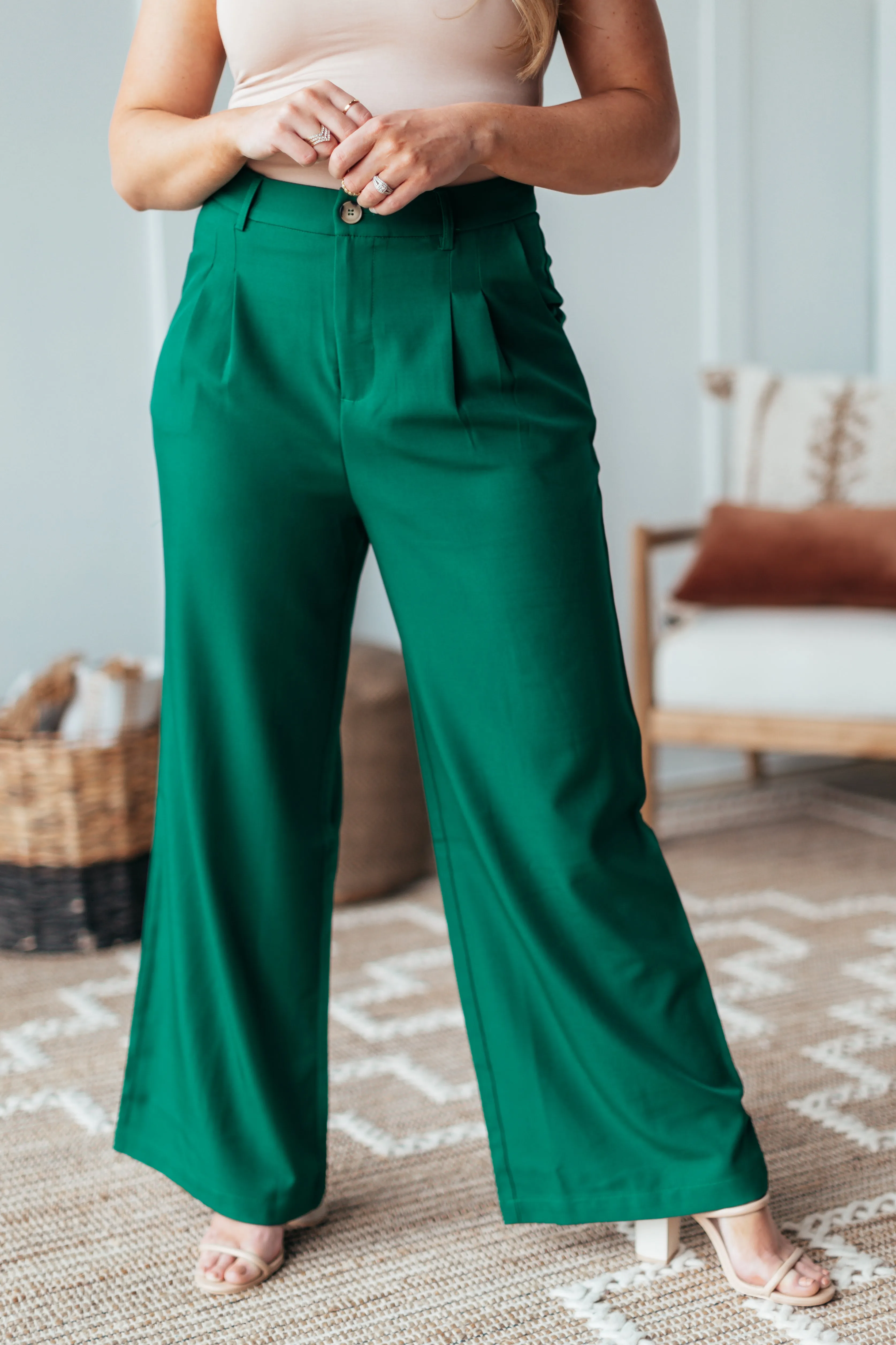 Simple Straight Leg Pants - 3 Colors