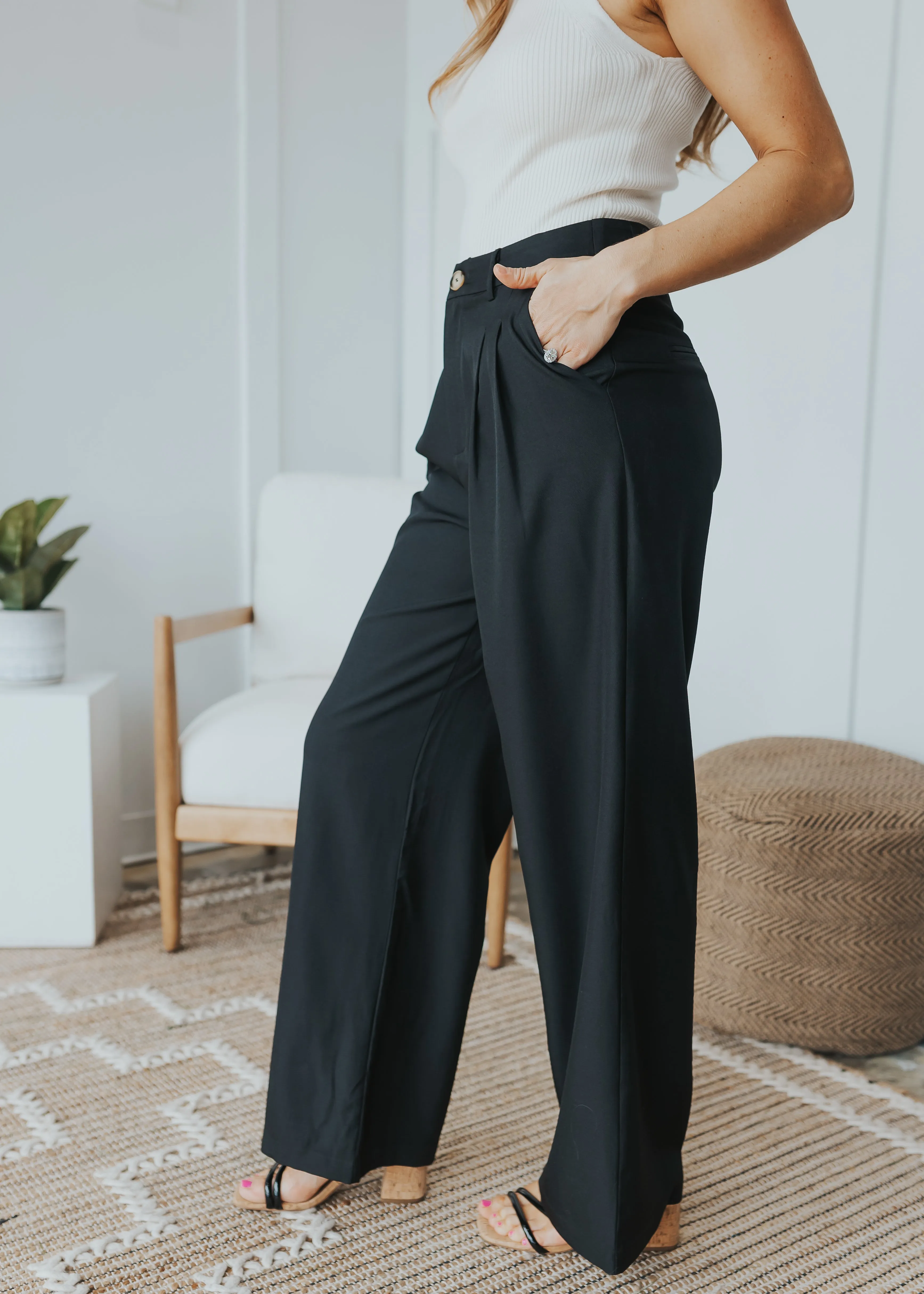 Simple Straight Leg Pants - 3 Colors