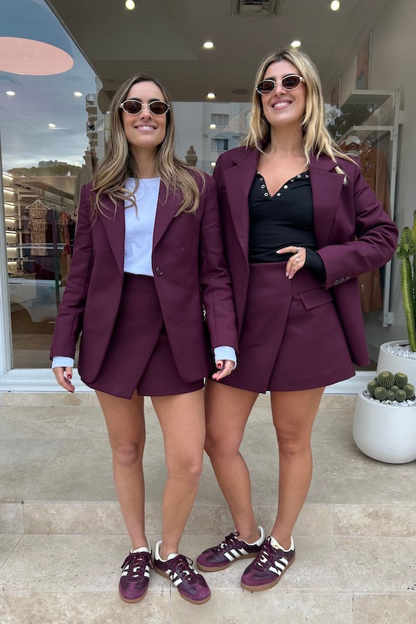 Sol Blazer Burgundy