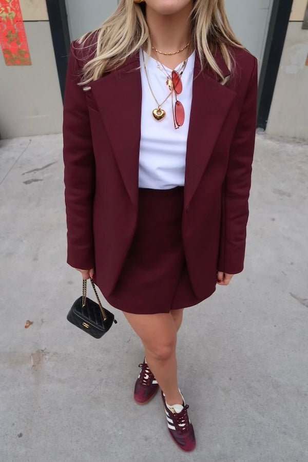 Sol Blazer Burgundy