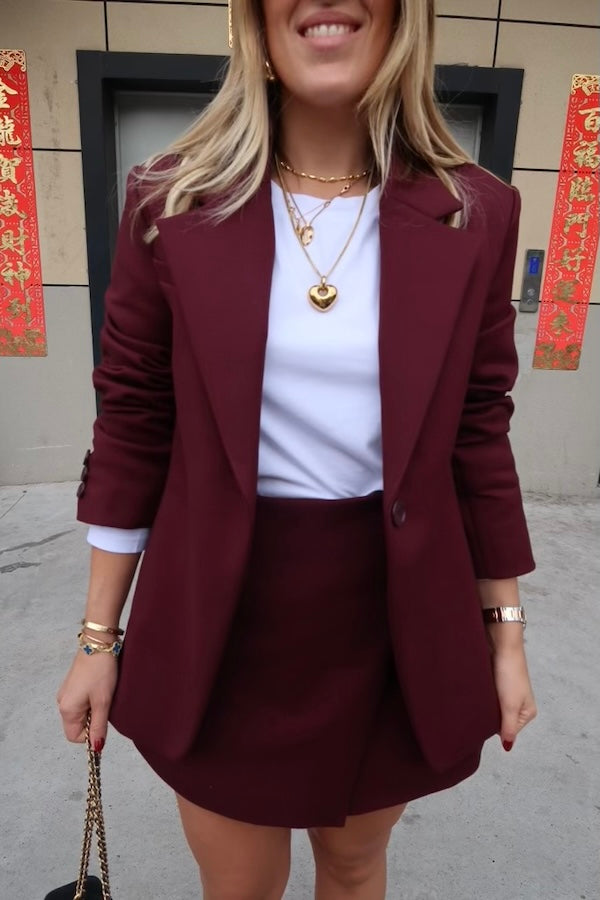 Sol Blazer Burgundy