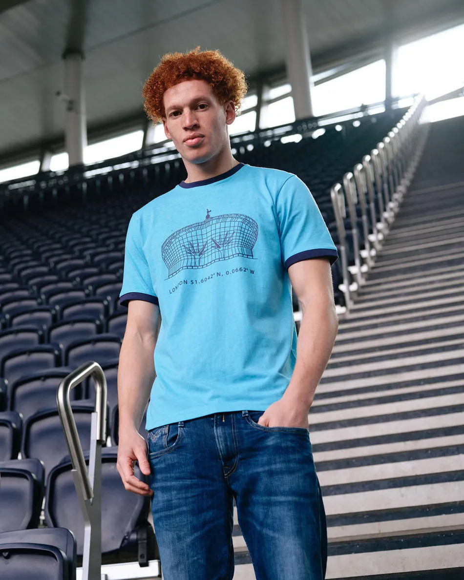 Spurs London Back Print Stadium Blue T-Shirt