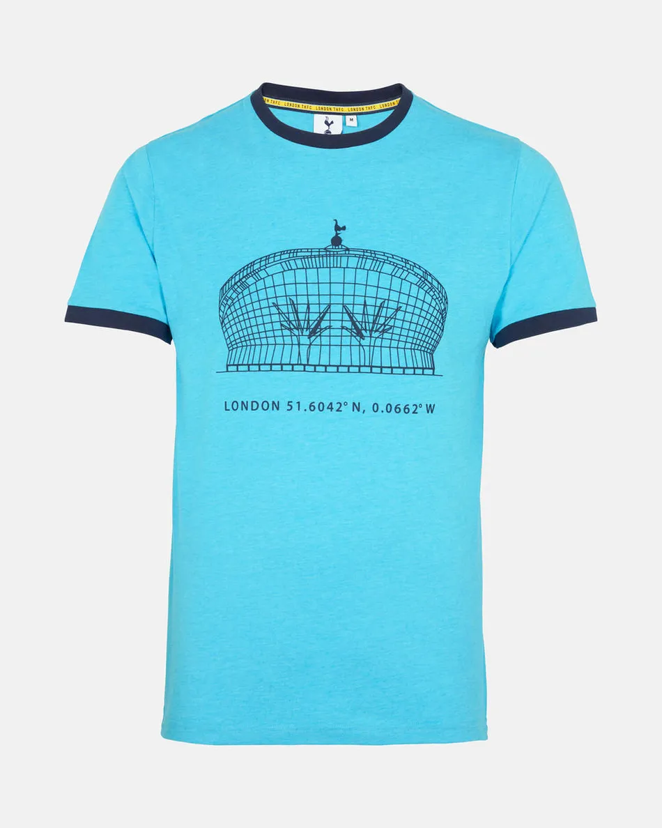 Spurs London Back Print Stadium Blue T-Shirt