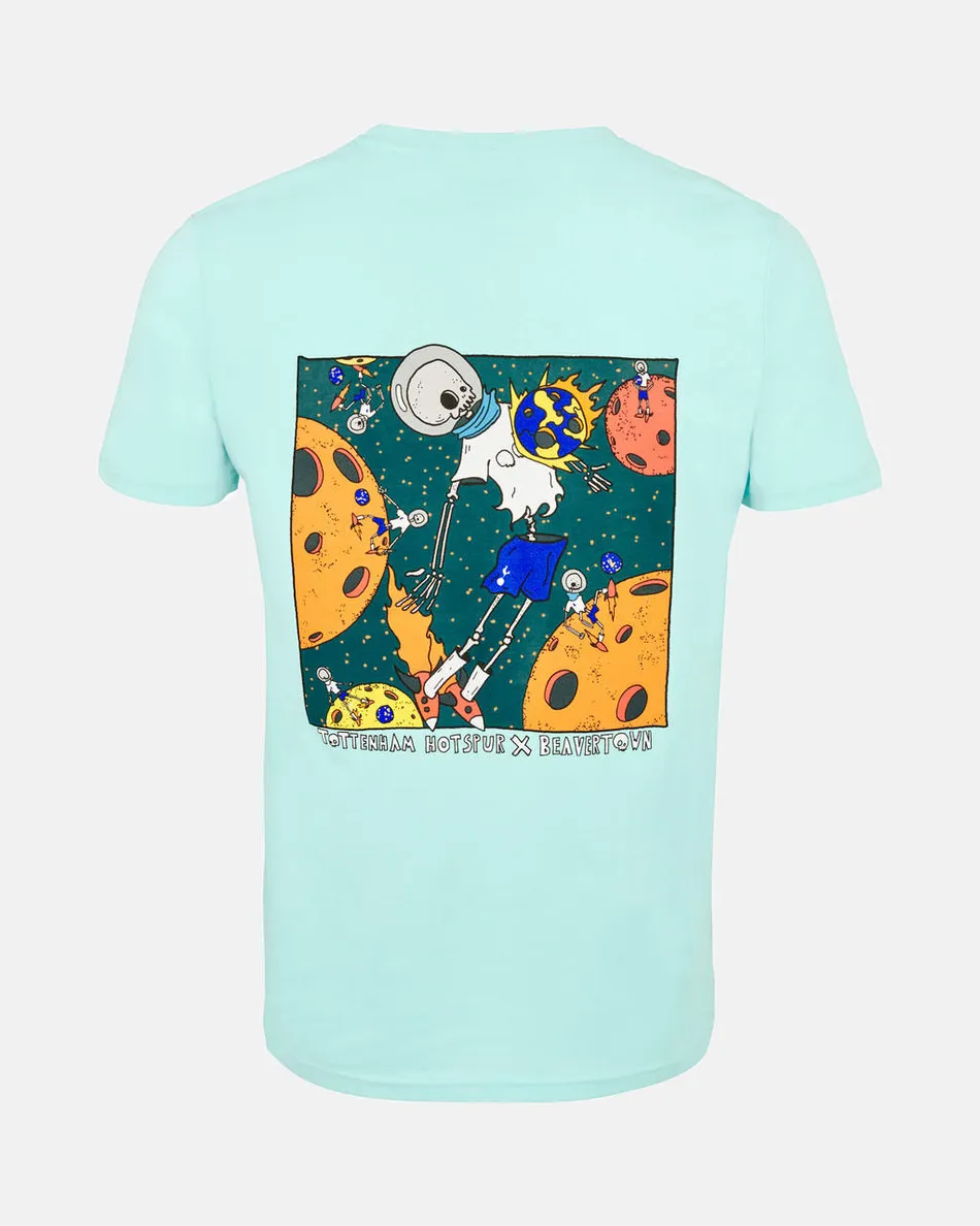 Spurs x Beavertown Spaceman Print Blue T-Shirt