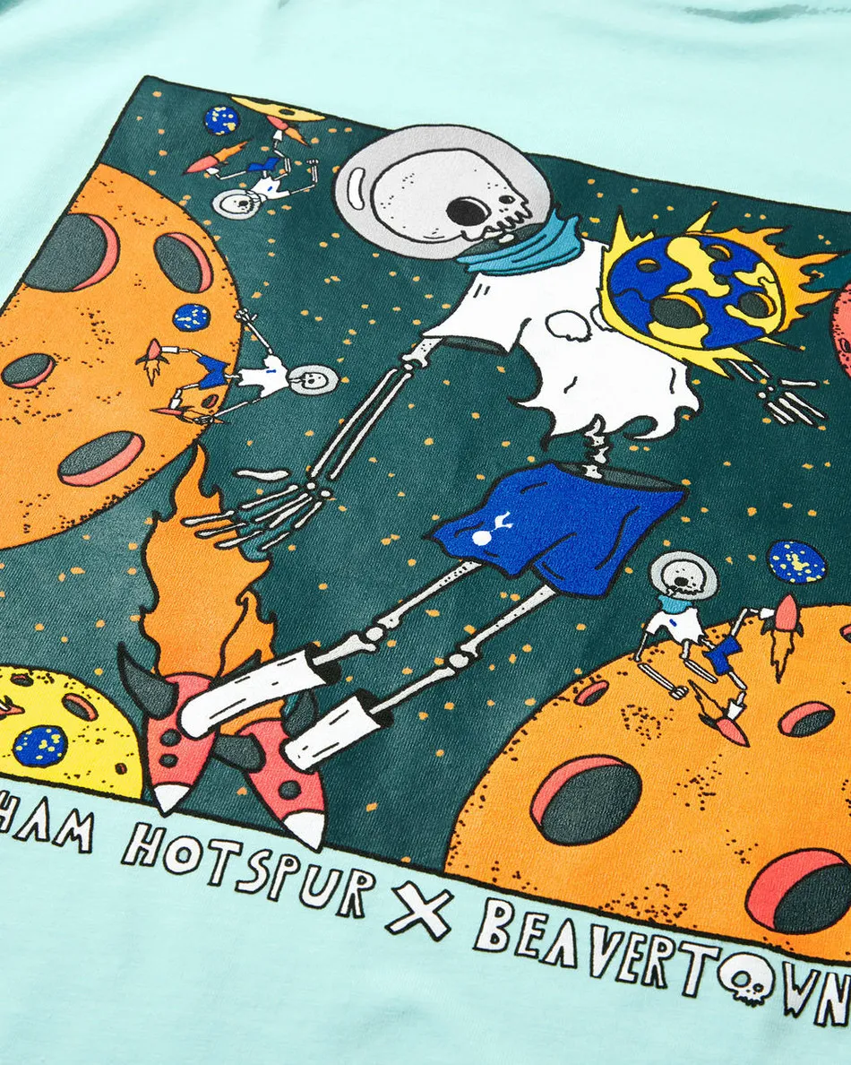 Spurs x Beavertown Spaceman Print Blue T-Shirt