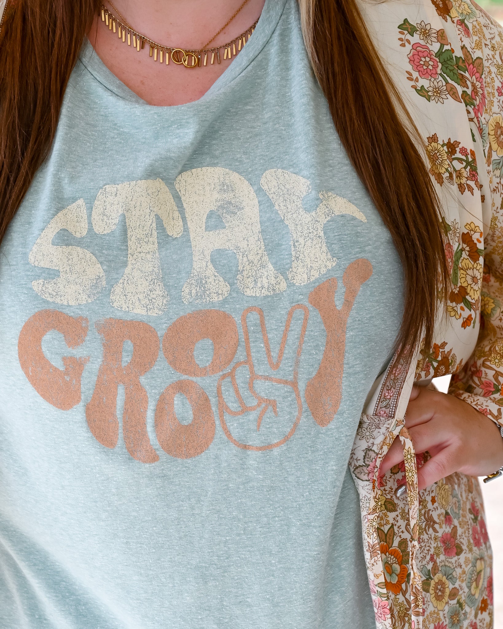 Stay Groovy Graphic Tee PLUS