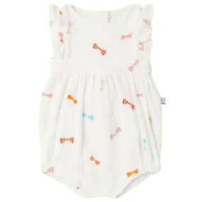 Stella McCartney Baby Bows Romper White