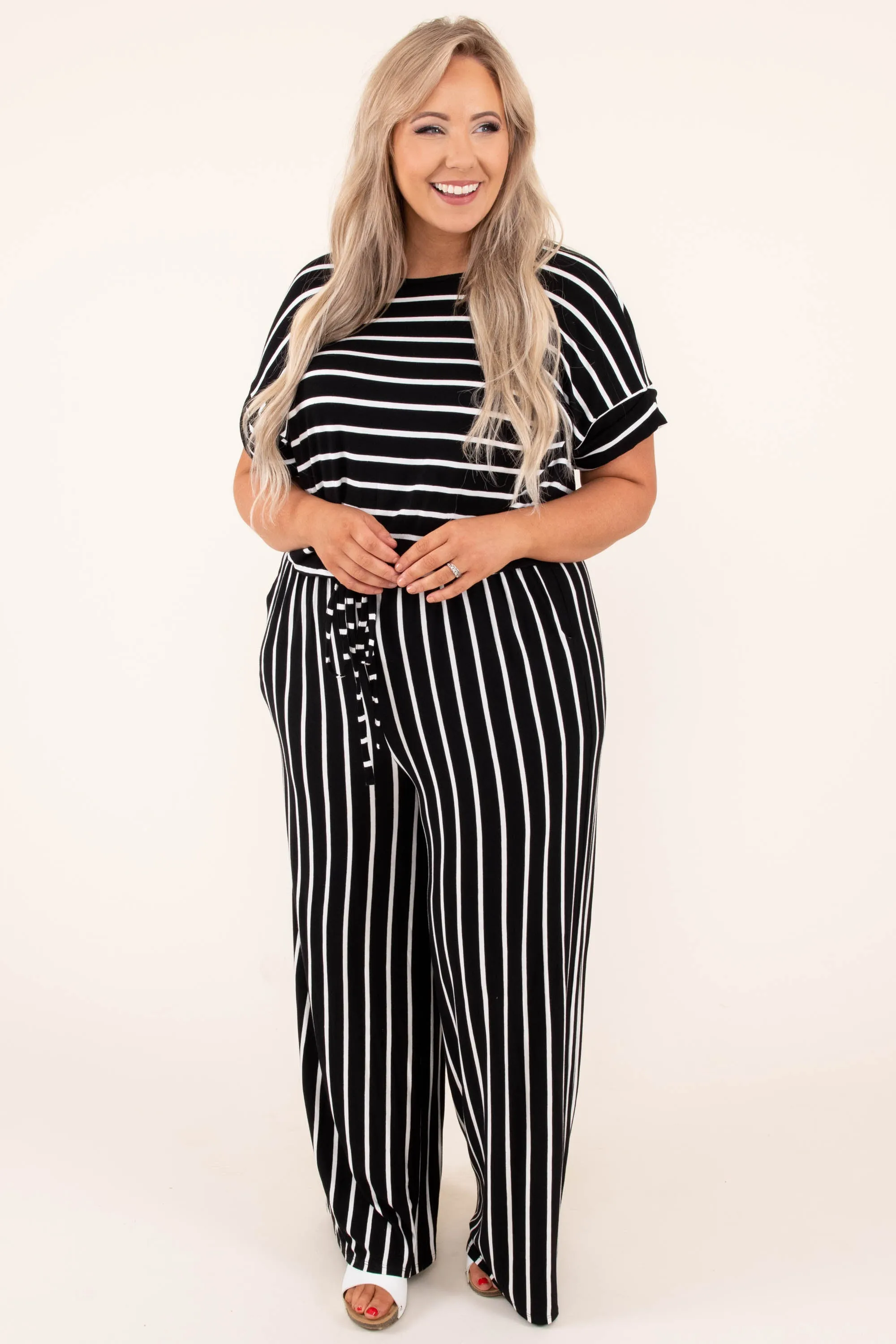 Take The World Jumpsuit, Black-Ivory