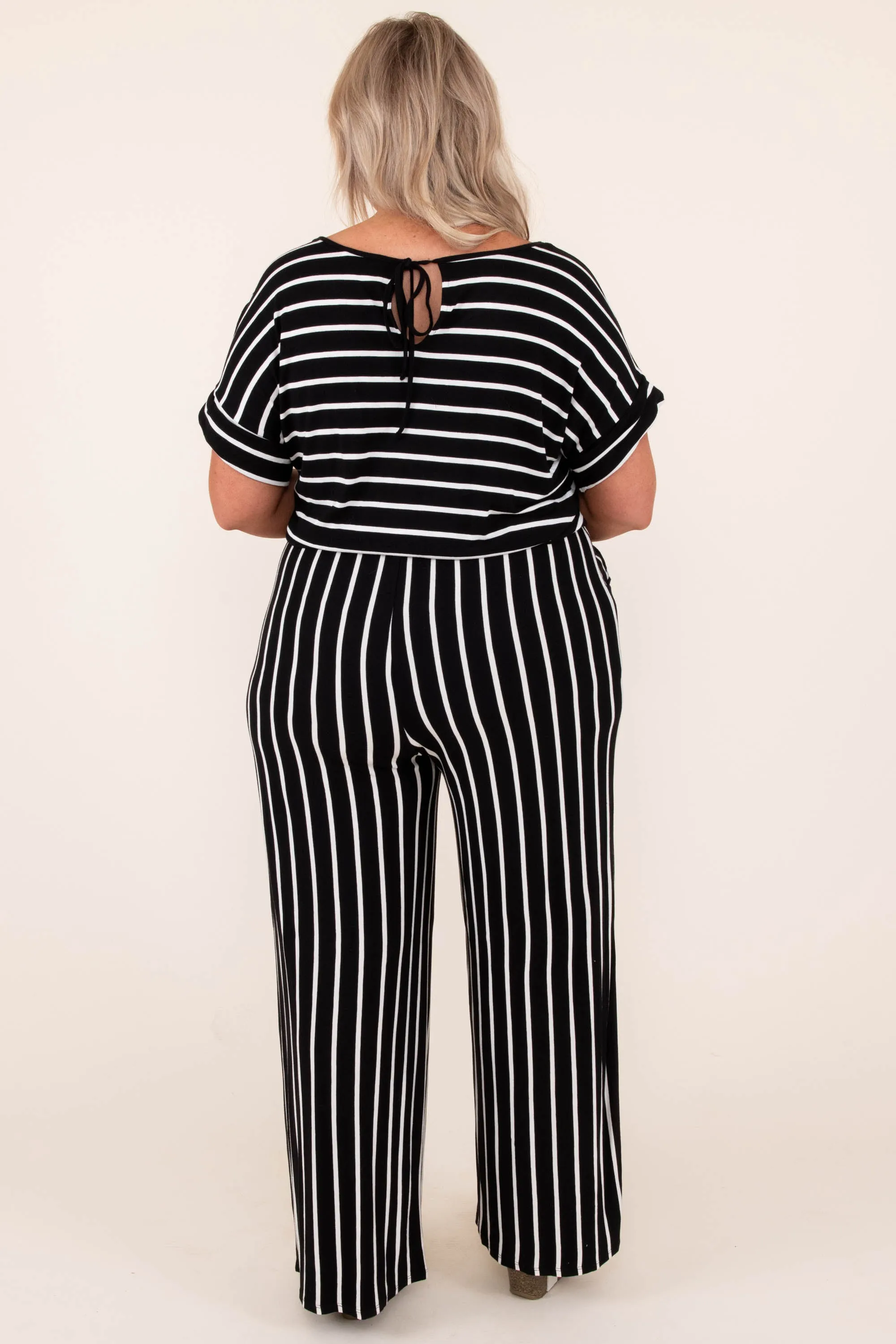 Take The World Jumpsuit, Black-Ivory