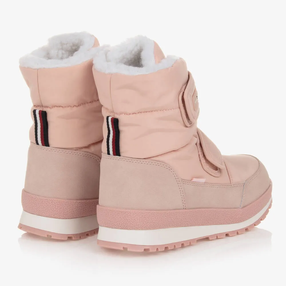 Teen Girls Pink Waterproof Snow Boots