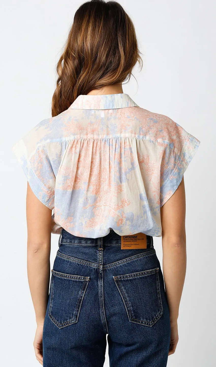 TOILE SHORT SLEEVE BLOUSE