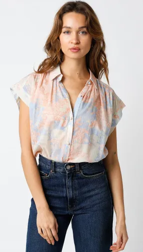 TOILE SHORT SLEEVE BLOUSE