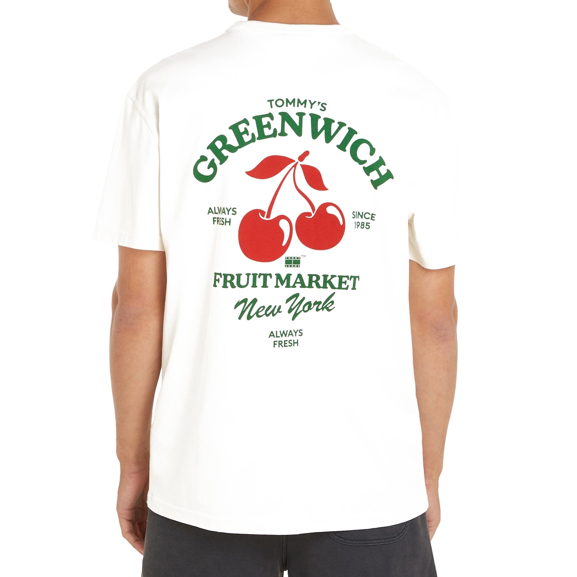 Tommy Jeans Greenwich Fruit Market Graphic T-Shirt - Ancient White