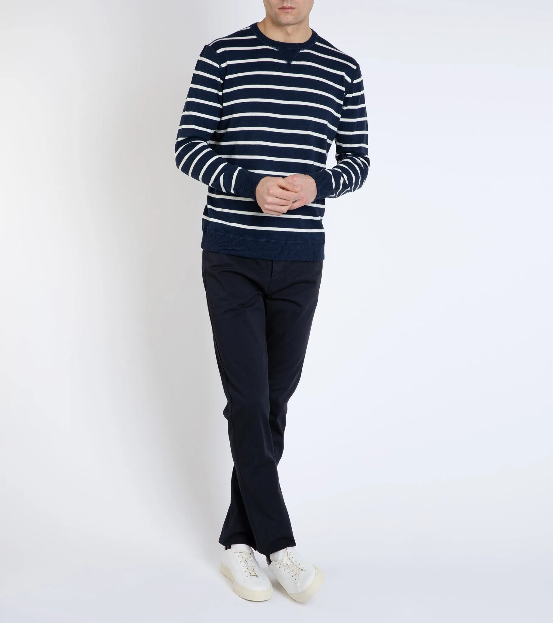 Trunk Marsham Cotton Cashmere Sweatshirt: Navy