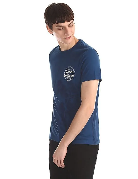 U.S. Polo Assn. Denim Co. Blue Crew Neck Graphic T-Shirt