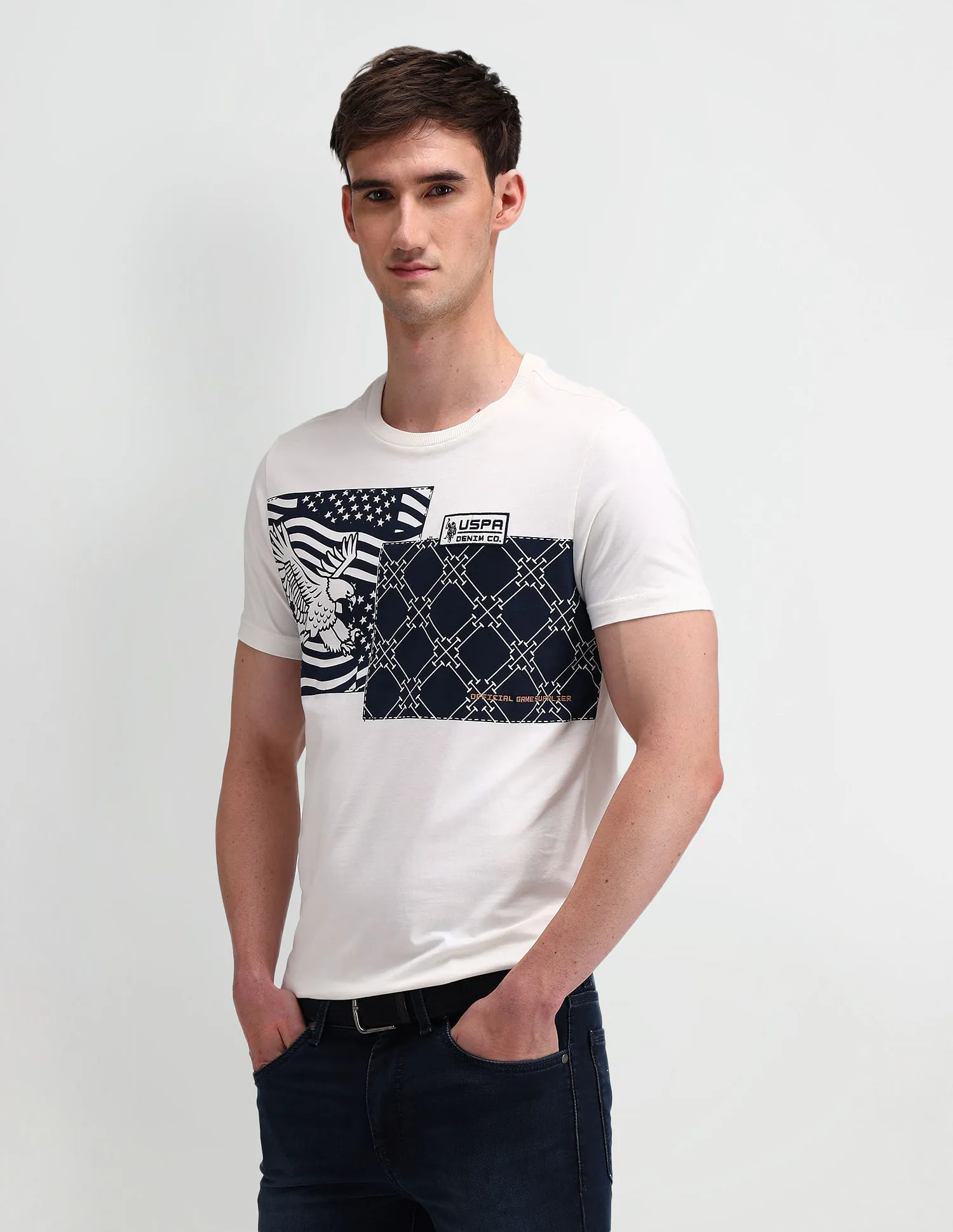 U.S. Polo Assn. Denim Co. Muscle Fit Graphic T-Shirt