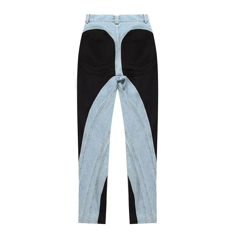 Women High Waist Casual Slim Jeans Trousers Female Fashion 2023 Autumn New