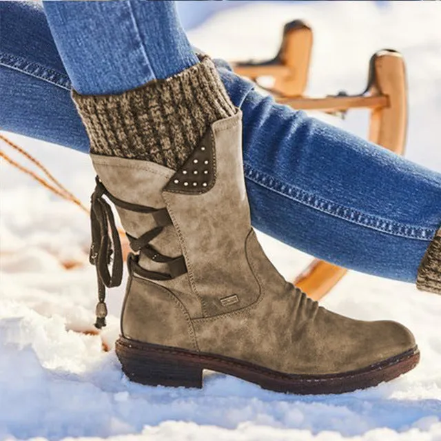 Women Winter Mid-Calf Snow Boots