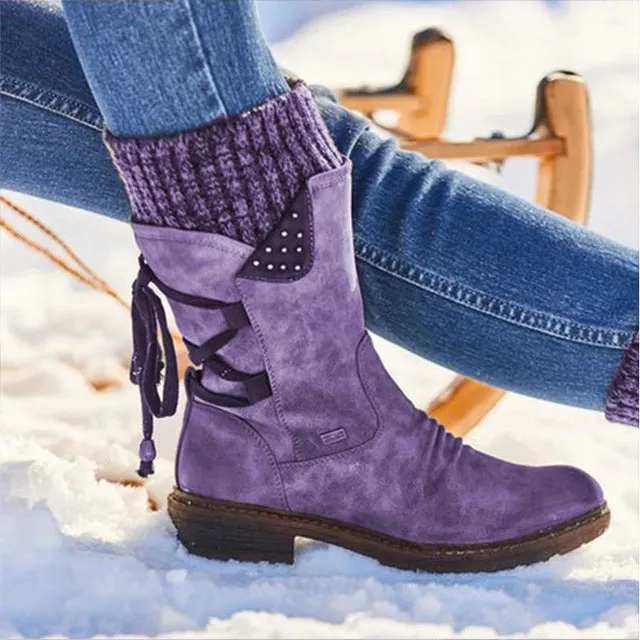 Women Winter Mid-Calf Snow Boots