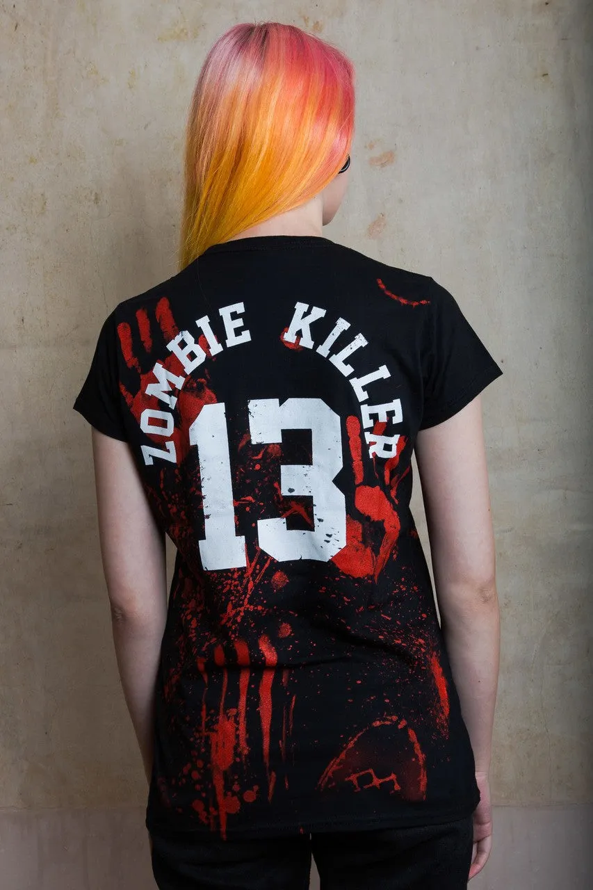 Women's T-Shirt Black Zombie Killer