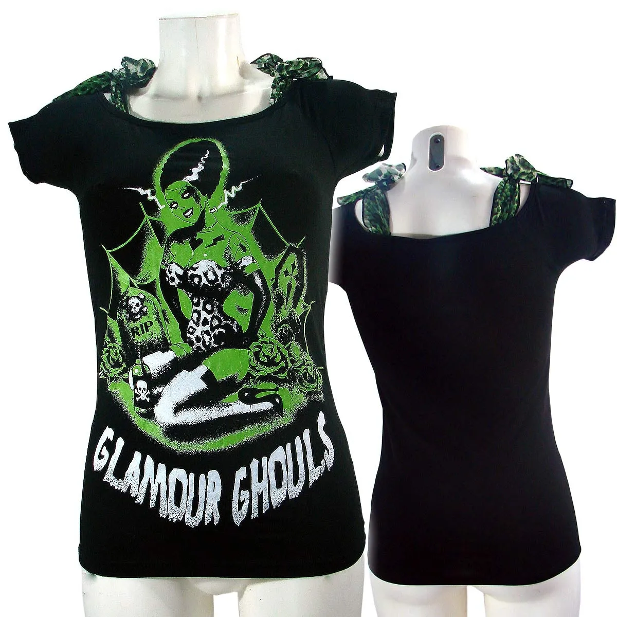 Women's T-Shirt Top Glamor Ghoul