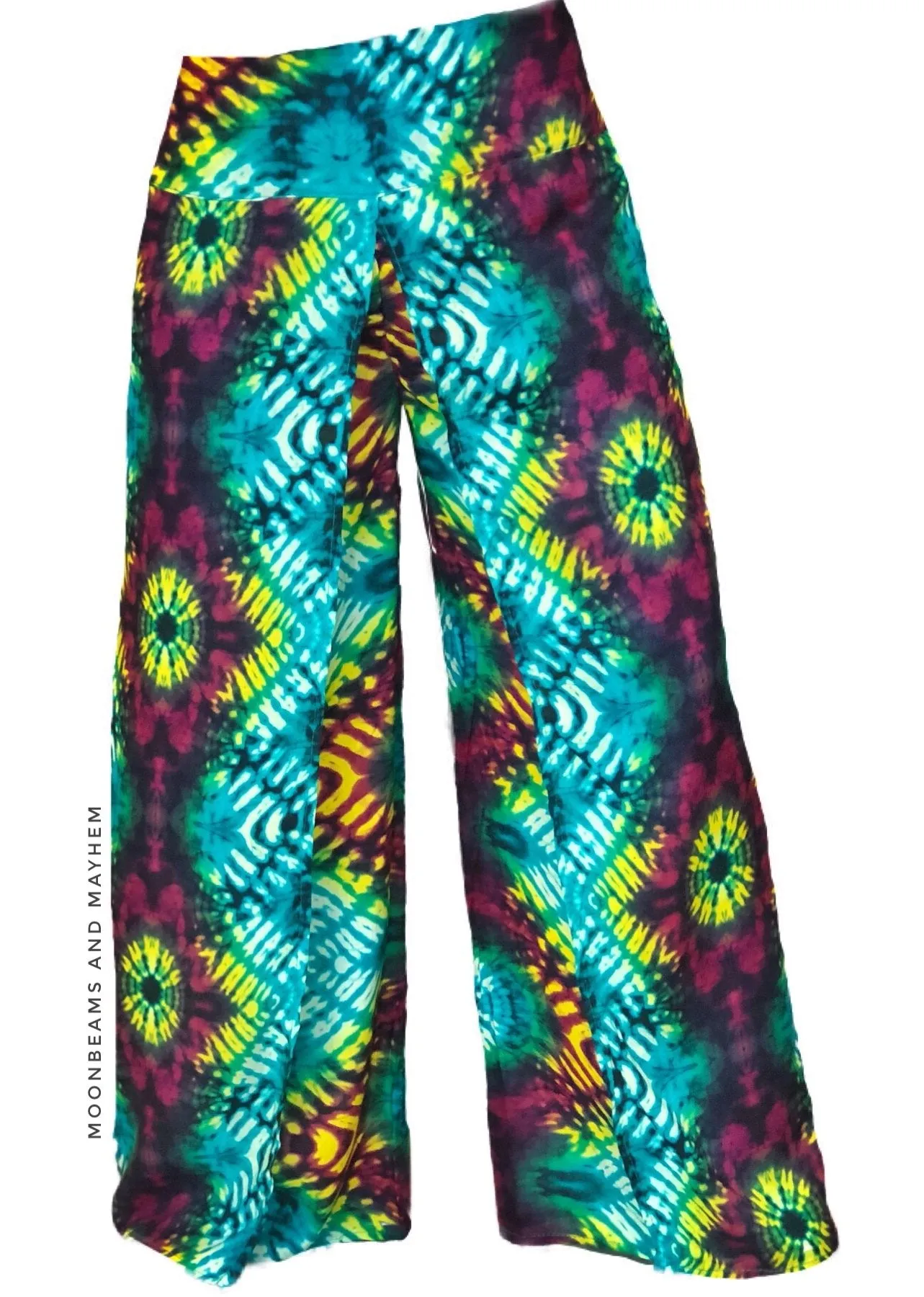 WONDERFUL TIE DYE FISHERMAN STYLE PANTS SIZE SMALL / MED - PETITE