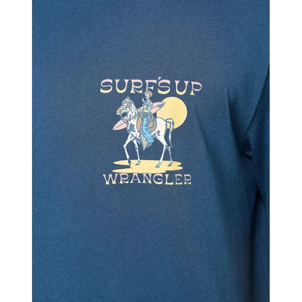 Wrangler Graphic Tee Dark Denim