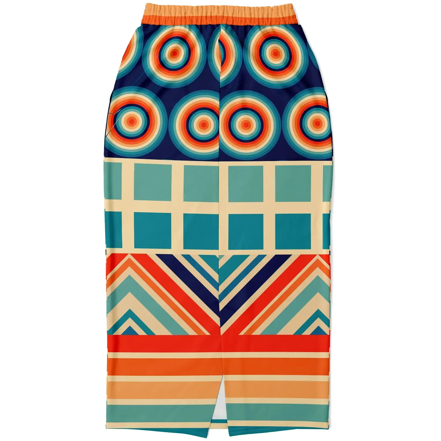 Ziggy Out Retro Eco-Poly Long Pocket Skirt